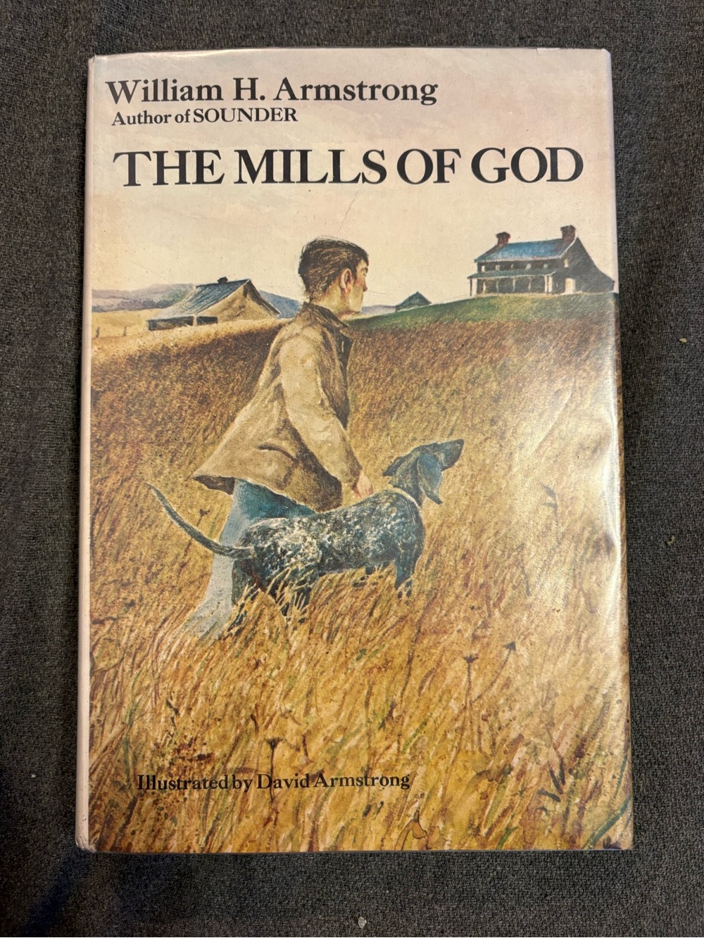 The Mills of God Illustrated Wall Art Print - Brown/Tan